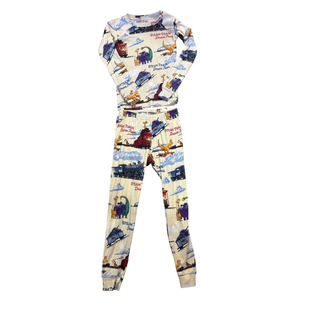 Books To Bed Steam Train Dream Train Pajama Set Kids Size 7